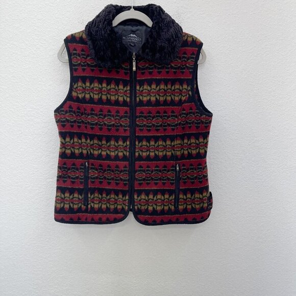 Montanaco Jackets & Blazers - Montanaco Fleece Full Zip Lodge Cabin Ski Winter Vest w Pockets Women size Large